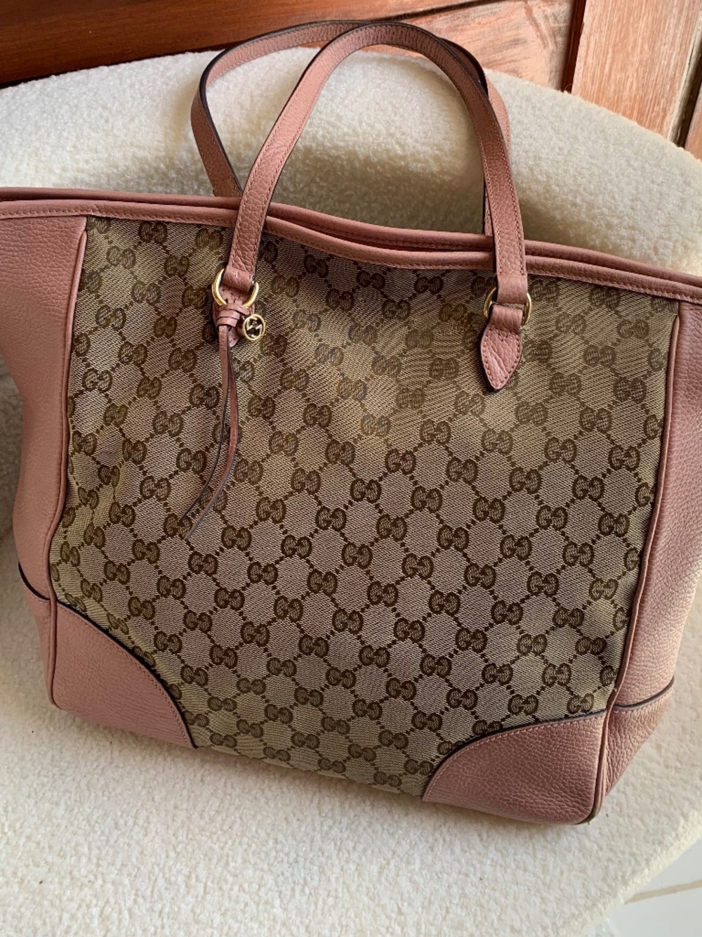 Authentic GG Guccissima Gucci Large Bree Tote